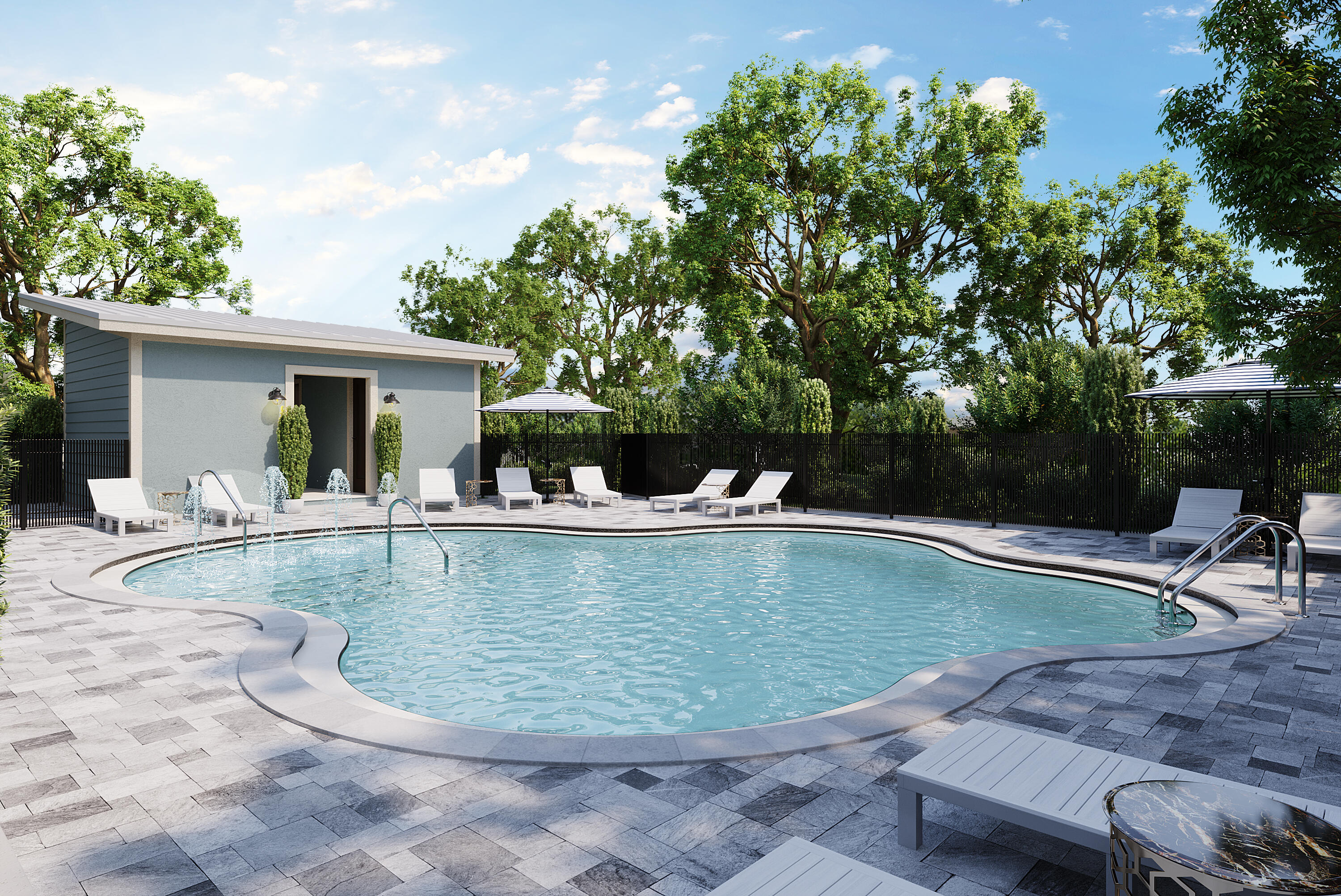 14 Jaken Ln Inlet Beach Inlet Beach, FL 32461 - Photo 16 of 22 a view of a swimming pool with a sitting space
