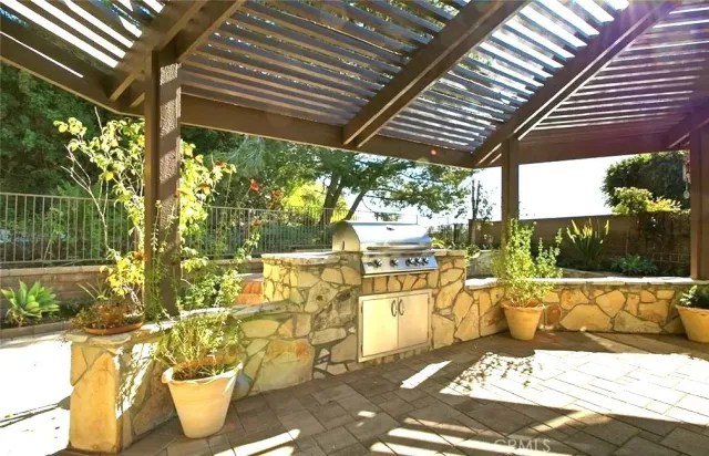 a outdoor view with a sitting space