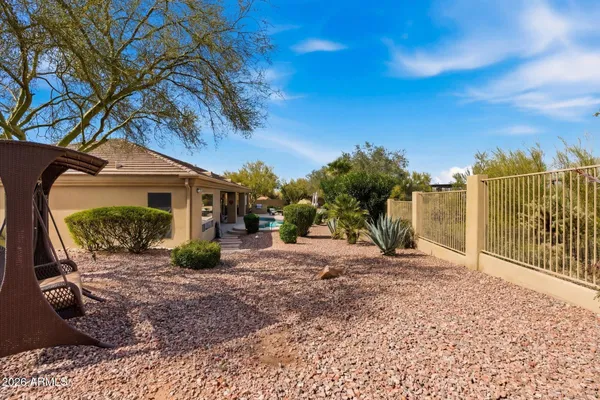 a view of a house with a patio