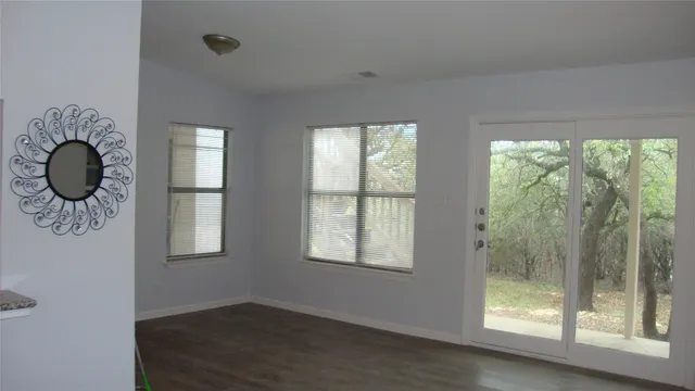 a view of a small space