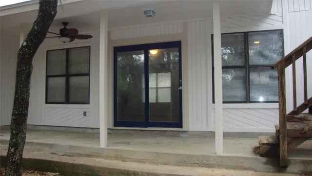 a view of a entryway of the house