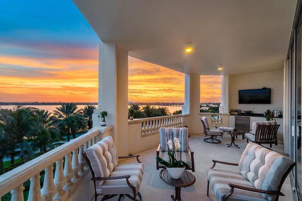 a view of outdoor space and ocean view