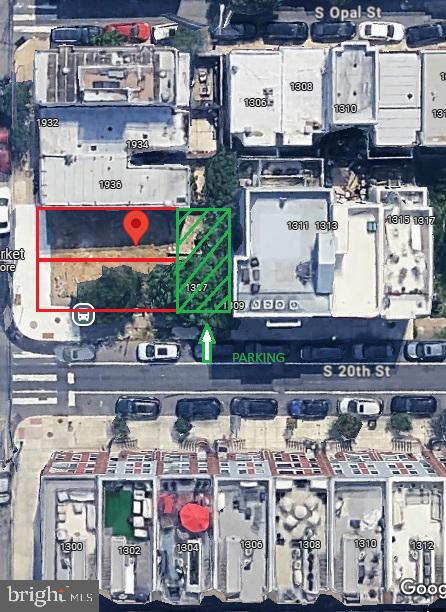 2 adjacent lots, parking green