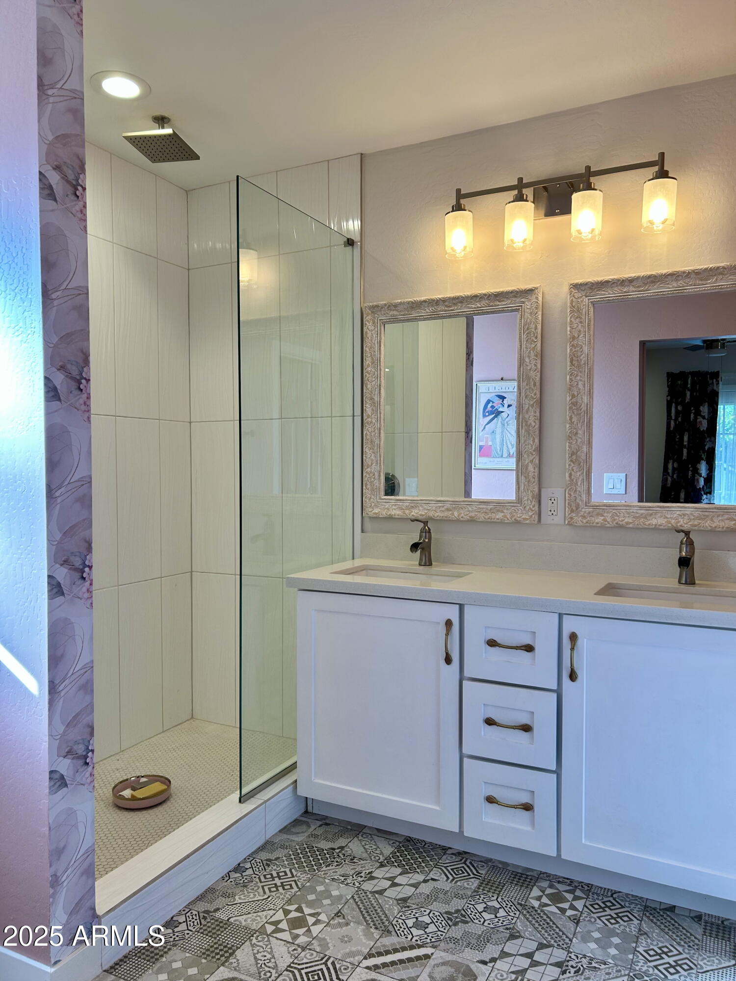 313 West Utopia Road Phoenix, AZ 85027 - Photo 56 of 59 a spacious bathroom with a shower sink and mirror