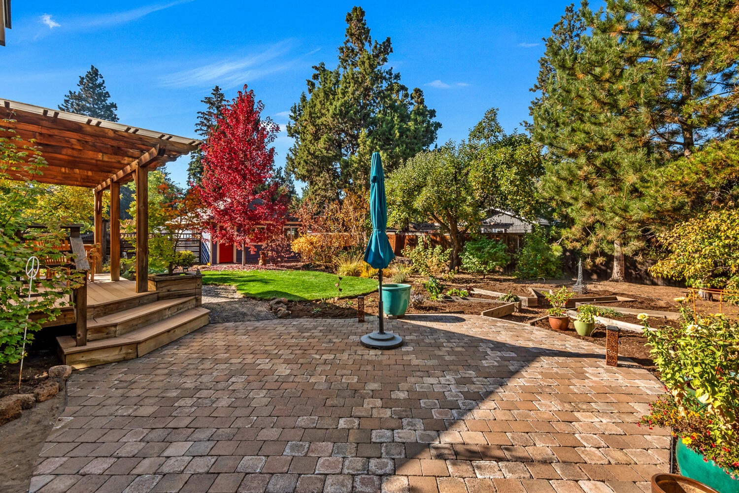 809 Northeast 9th Street Bend, OR 97701 - Photo 29 of 42 Paver patio and backyard