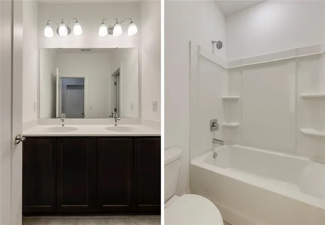 a view of a room with an empty space