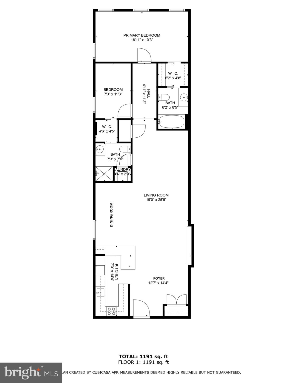 28 East Patrick Street, Unit 2 Frederick, MD 21701 - Photo 13 of 13 a picture of a floor plan