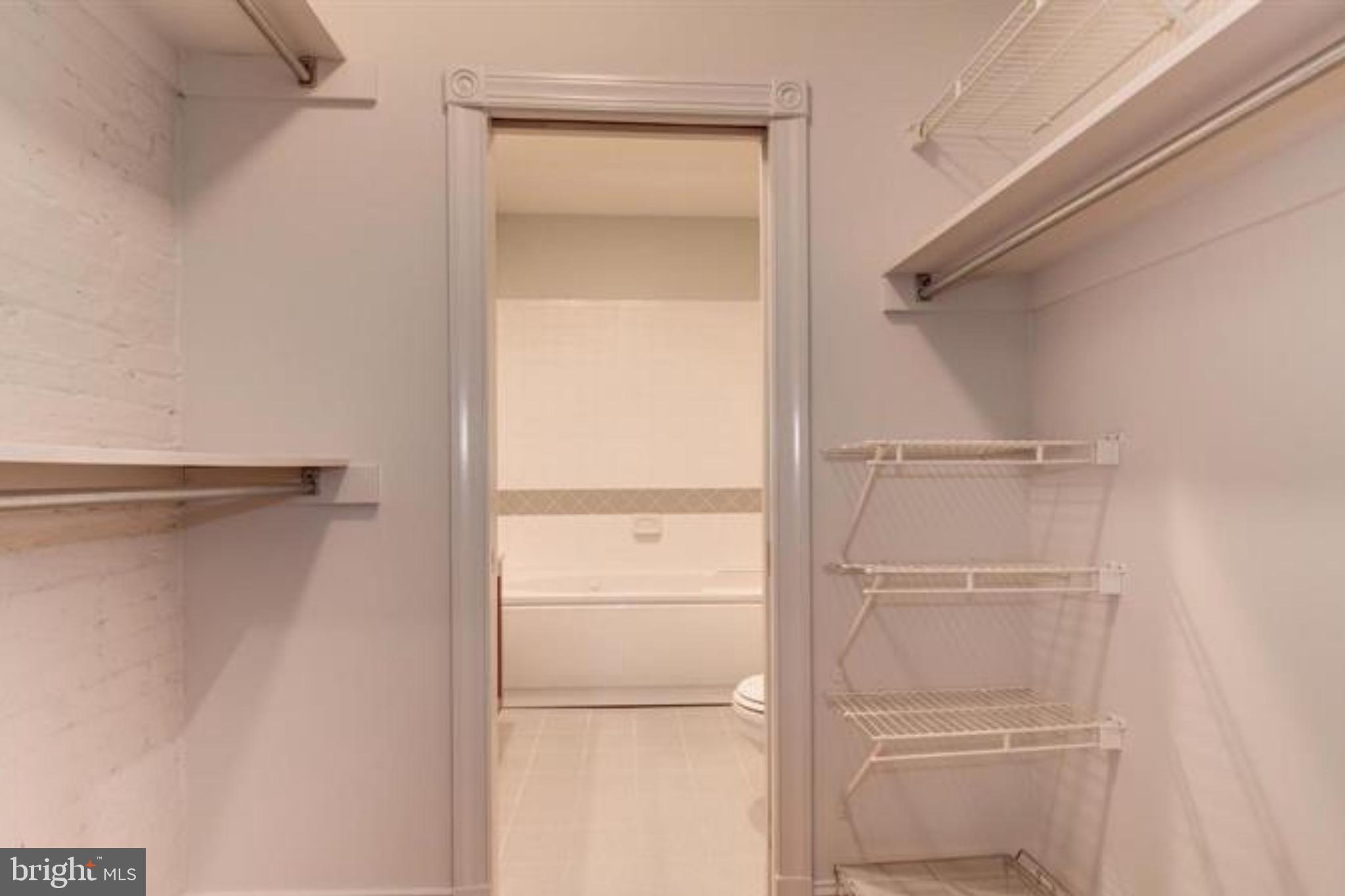 28 East Patrick Street, Unit 2 Frederick, MD 21701 - Photo 6 of 13 a view of walk in closet with empty racks