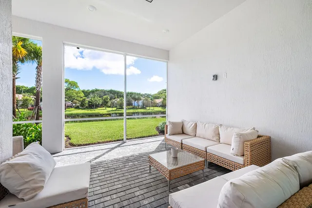 a house view with a garden space