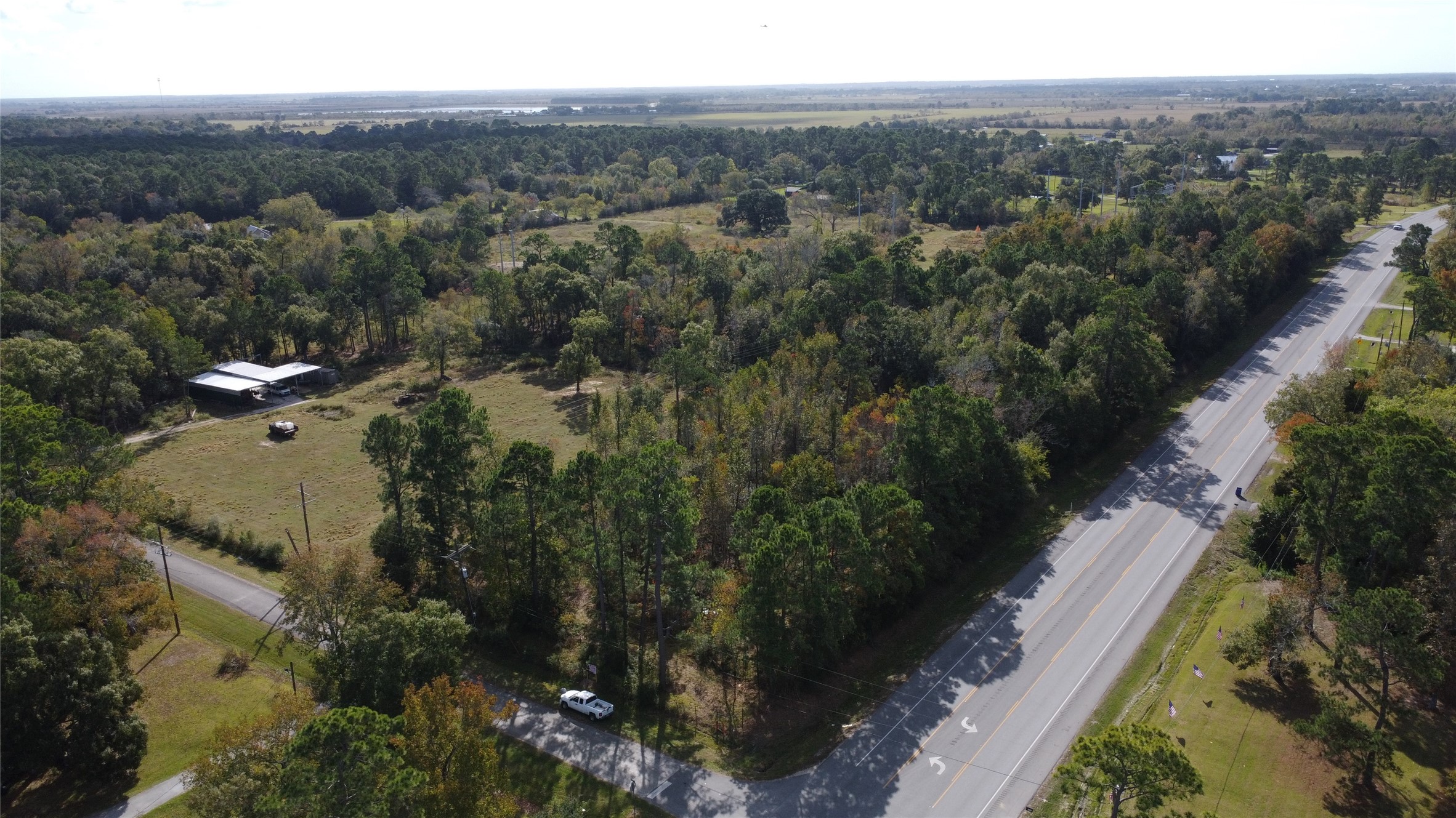 Corner lot available for lease - if more property is needed the property continues down the main road