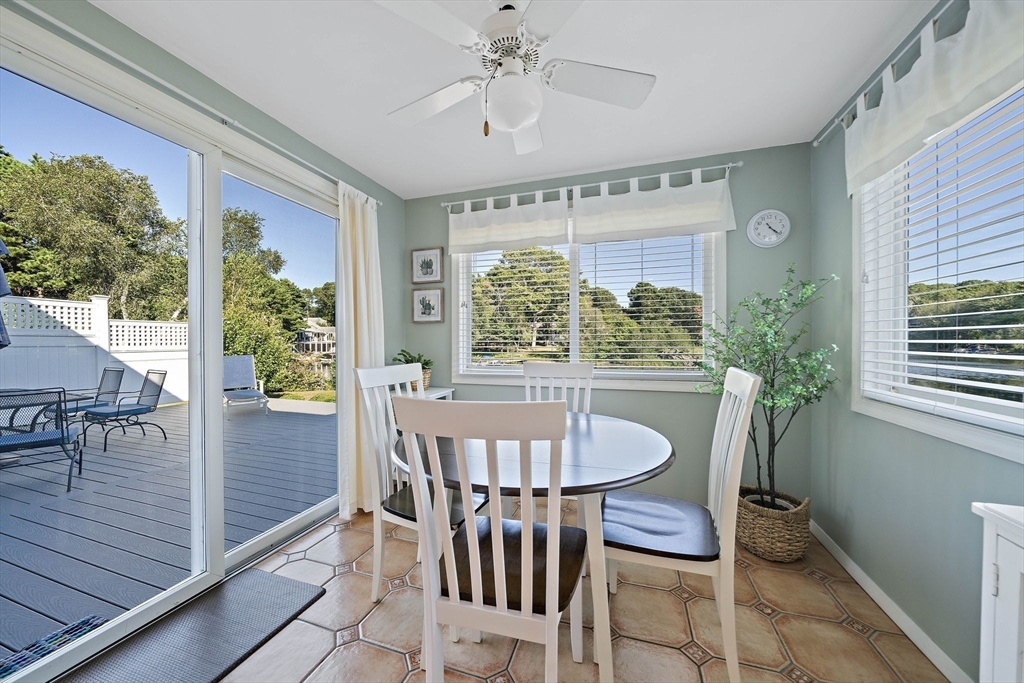 45 Pond Circle Mashpee, MA 02649 - Photo 6 of 26 a view of a dining room with furniture window and outside view