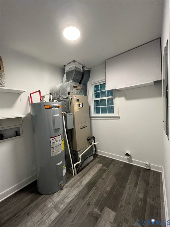 13912 Sterlings Bridge Road Midlothian, VA 23112 - Photo 25 of 47 Utility room featuring a hot water heater, furnace