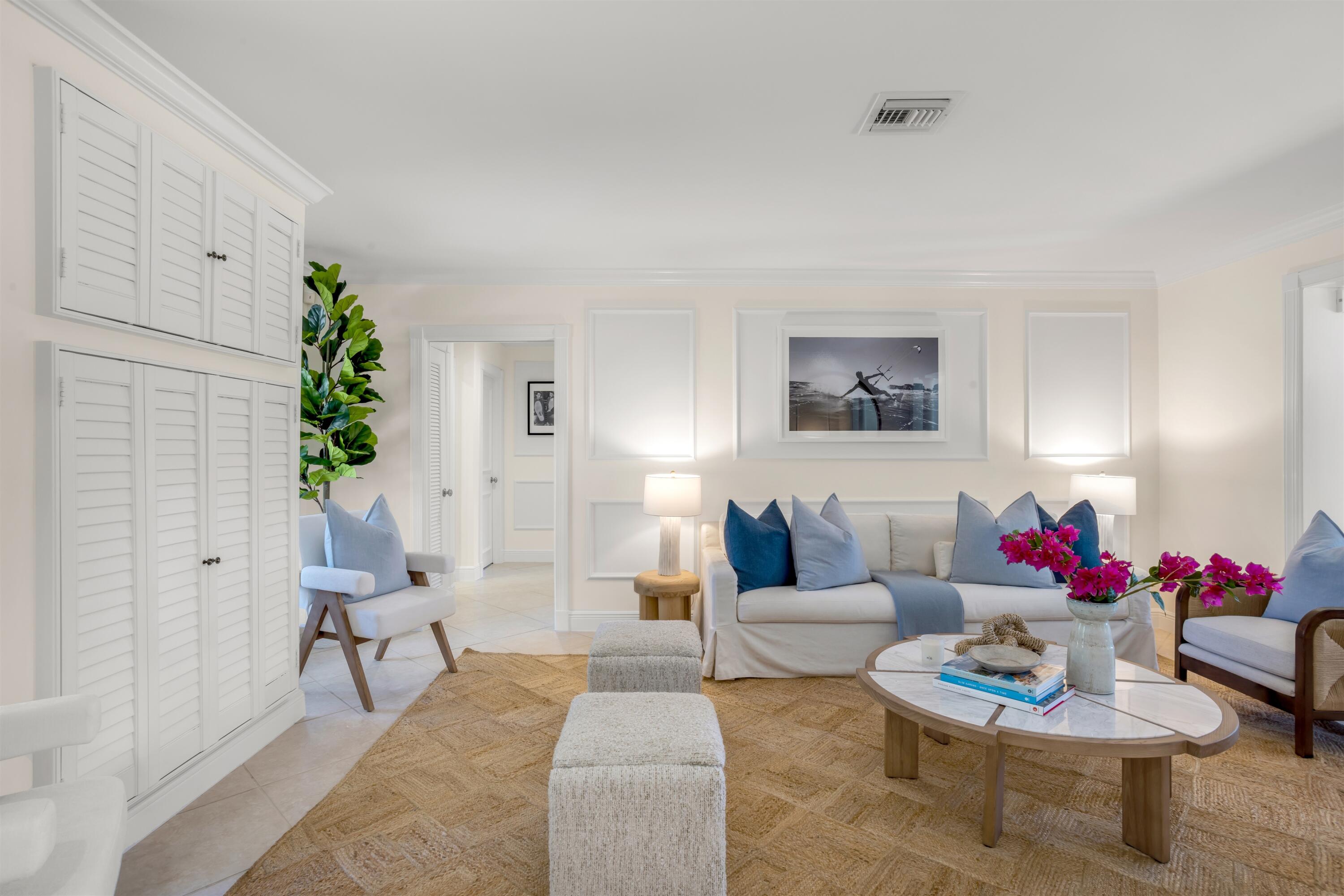 481 Northwest 5th Avenue Boca Raton, FL 33432 - Photo 15 of 28 a living room with furniture and a potted plant