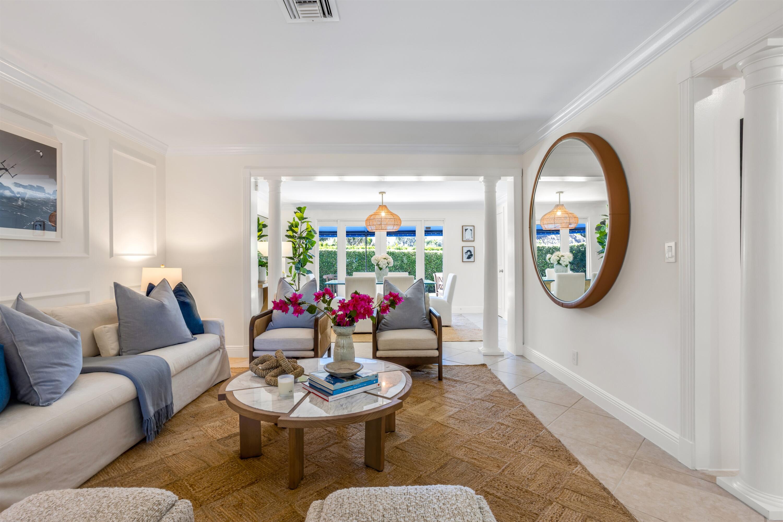 481 Northwest 5th Avenue Boca Raton, FL 33432 - Photo 9 of 28 a living room with furniture and a potted plant