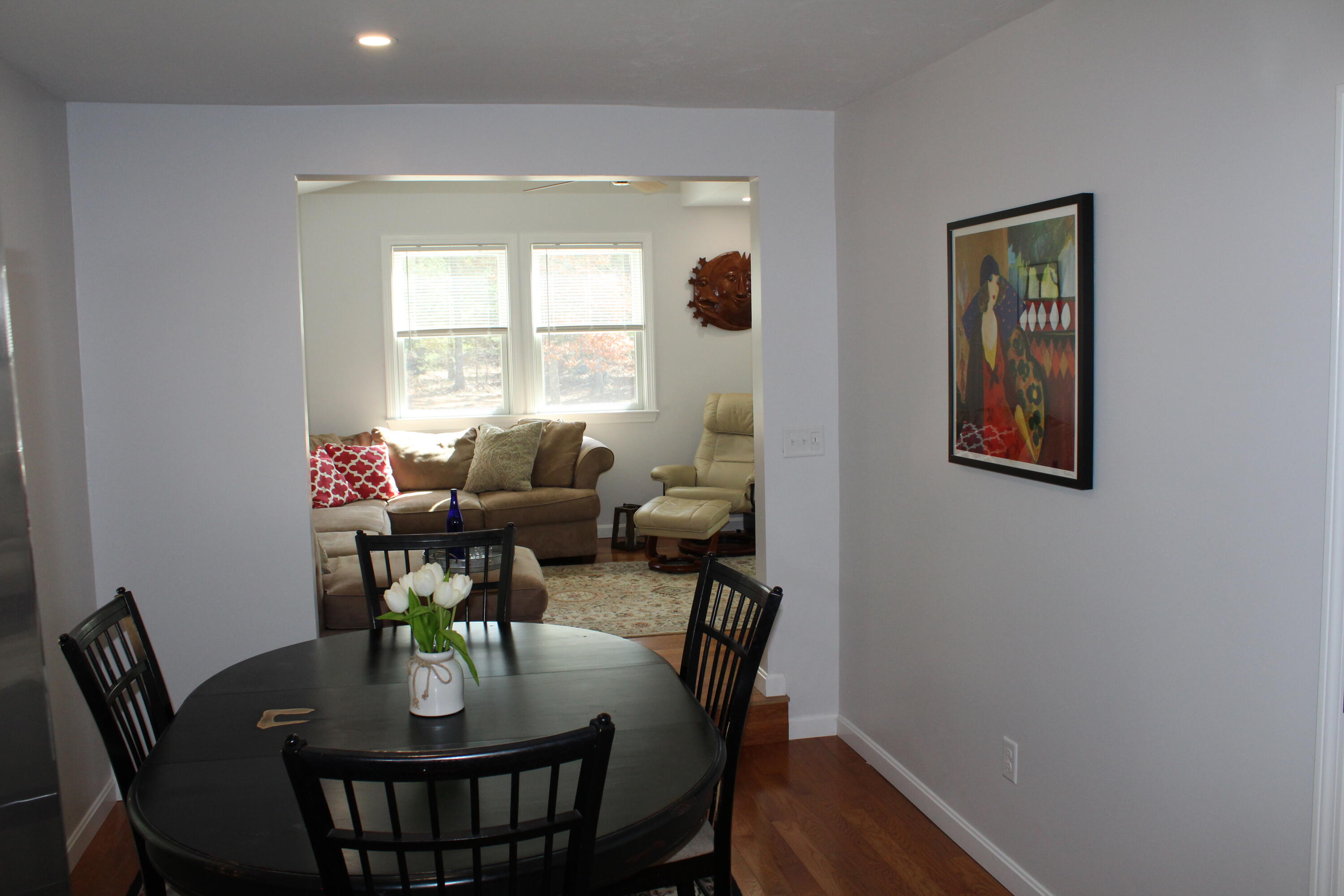 110 Degrass Road Mashpee, MA 02649 - Photo 35 of 46 a view of a dining room with furniture window and outside view