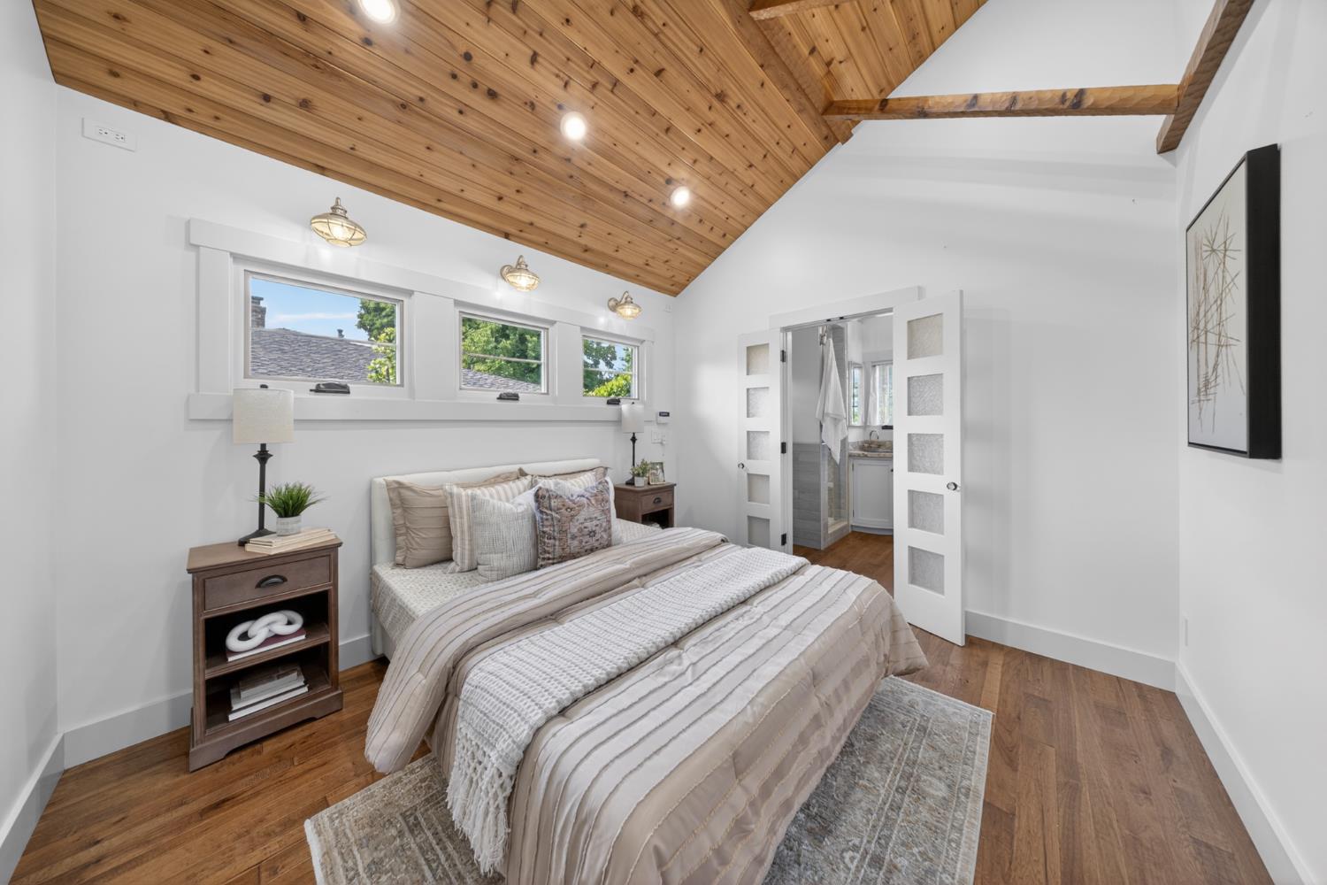 14621 East 8 Mile Road Linden, CA 95236 - Photo 19 of 38 a bedroom with a bed and a view of bathroom