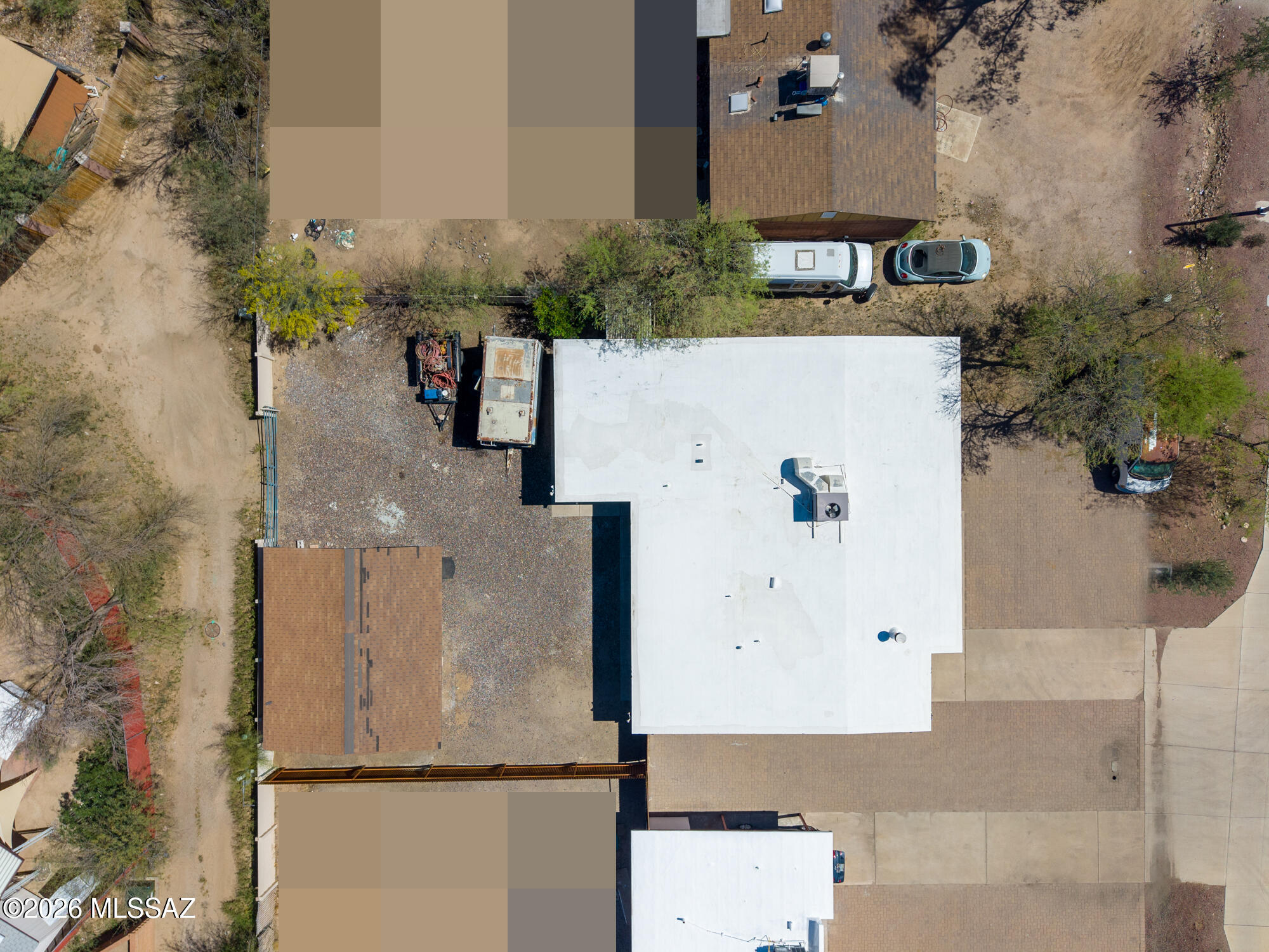 4400 West Ina Road Tucson, AZ 85741 - Photo 42 of 43 an aerial view of a house with outdoor space
