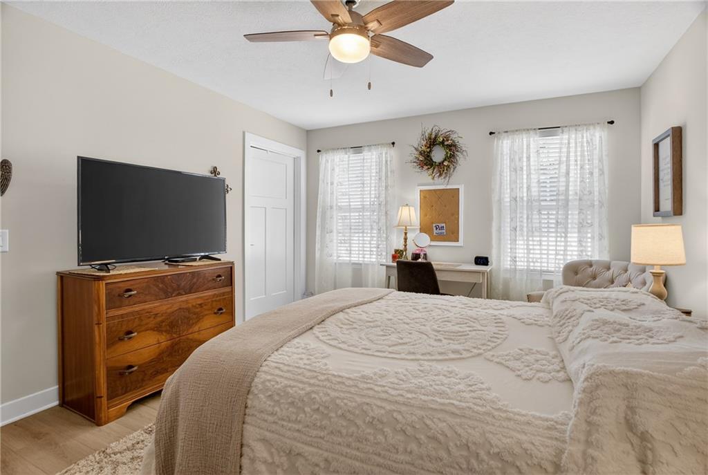105 Horseshoe Loop Washington, PA 15301 - Photo 29 of 49 a bedroom with a bed and a flat screen tv