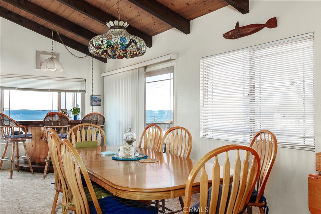 2023 Circle Cayucos, CA 93430 - Photo 6 of 44 a view of a dining room with furniture window and outside view