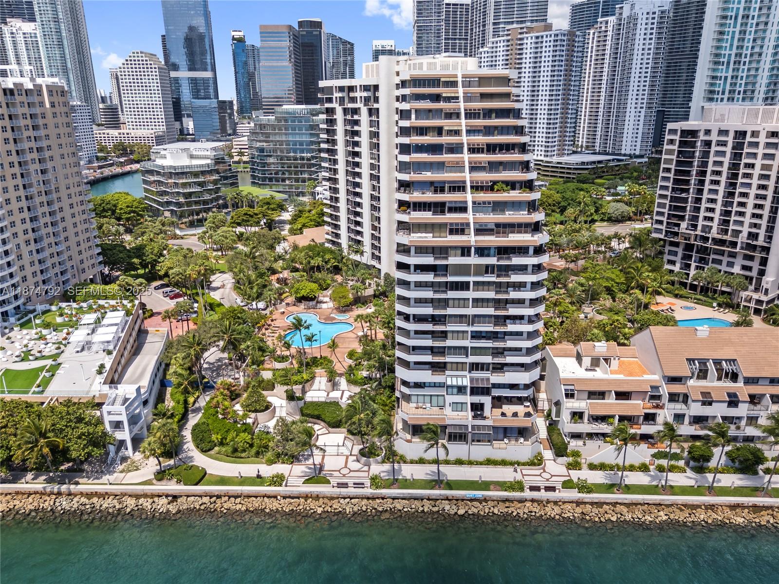 520 Brickell Key Drive, Unit A705 Miami, FL 33131 - Photo 58 of 63 a city view with tall buildings
