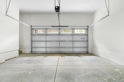 a view of a garage