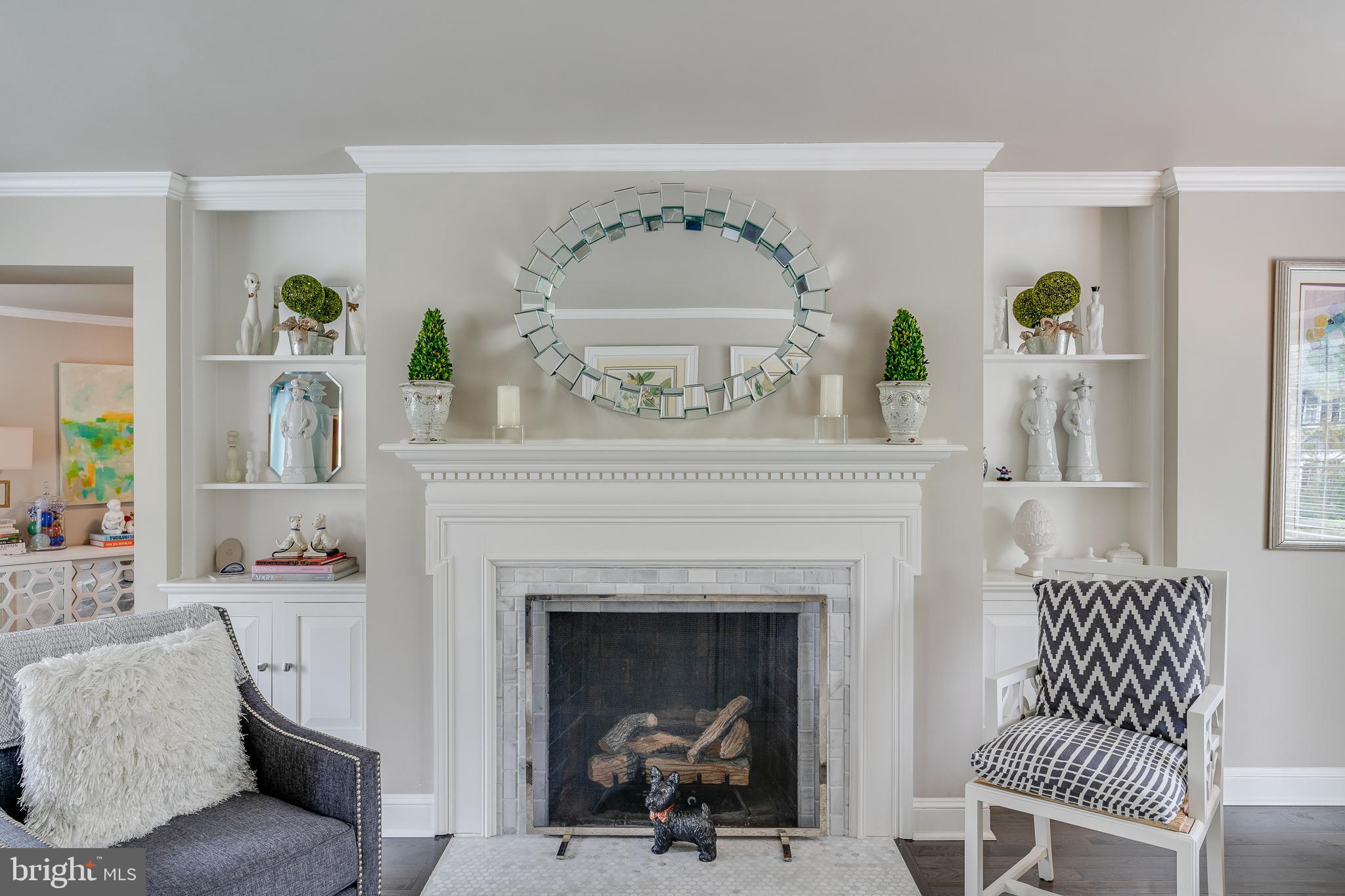 301 Mcclenaghan Mill Road Wynnewood, PA 19096 - Photo 29 of 60 Beautiful gas fireplace with custom tile