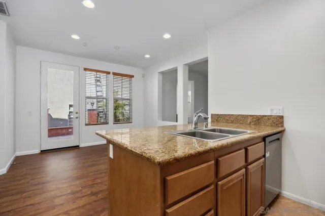a view of a room with shelf on the wall
