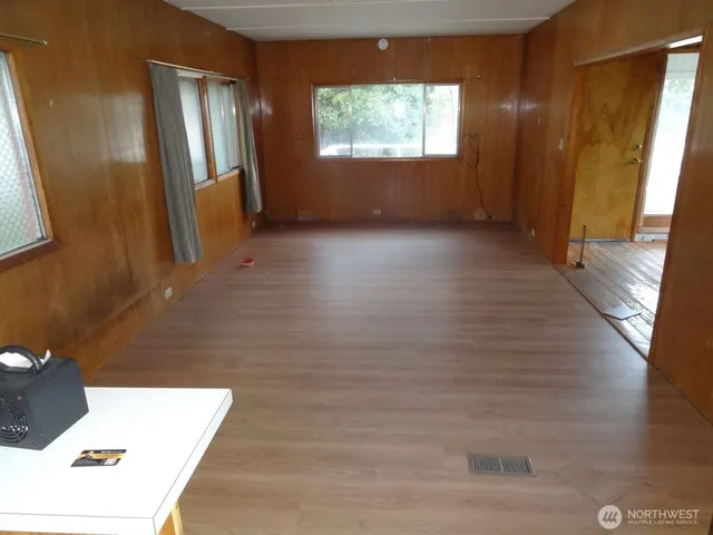 a view of wooden floor