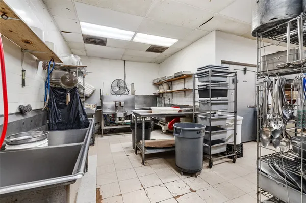 a view of a storage room