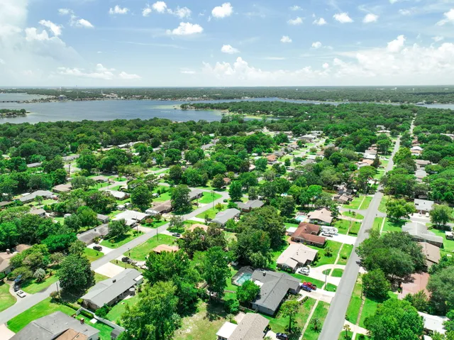 a view of street along with trees