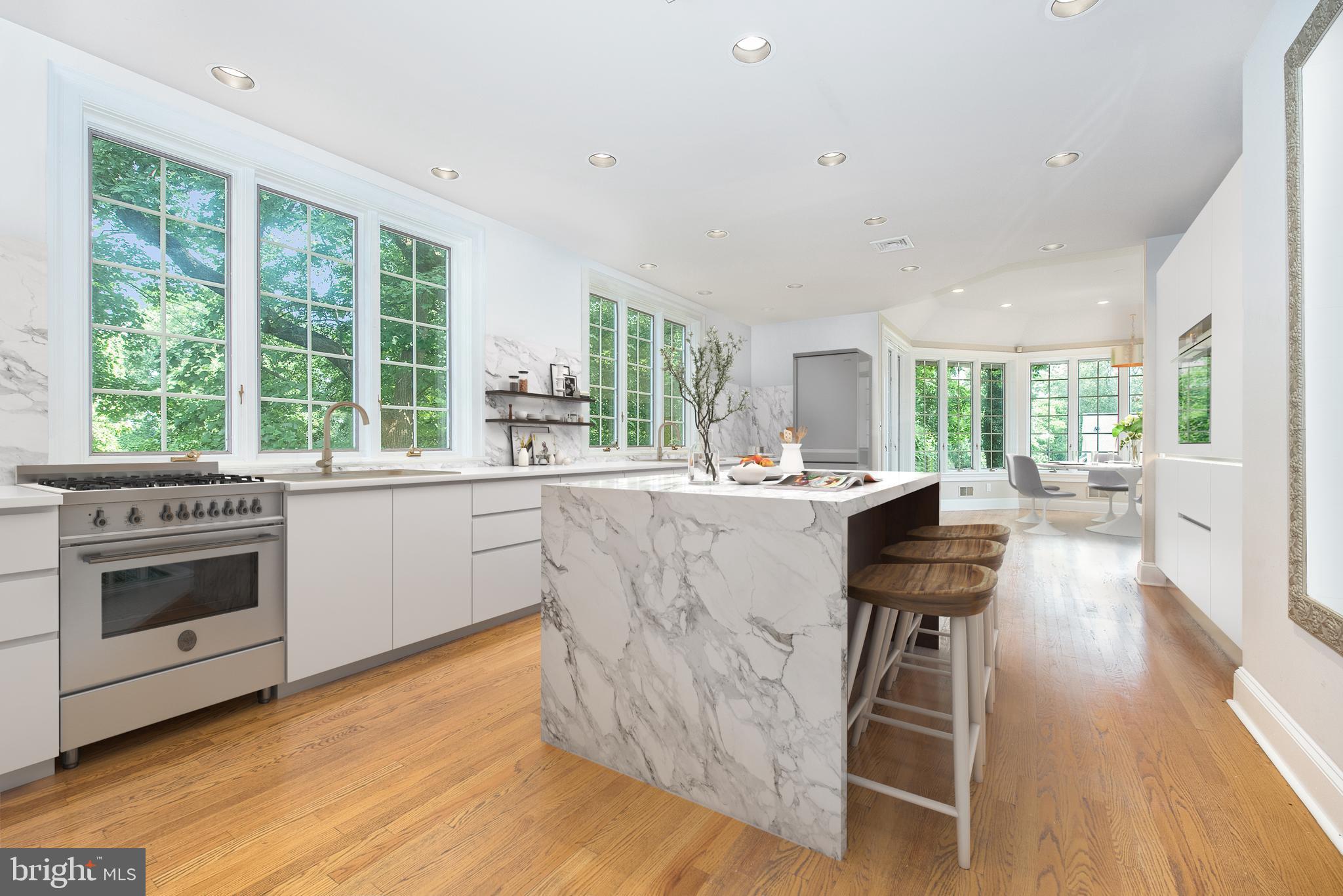 1224 Valley Road Villanova, PA 19085 - Photo 1 of 37 Rendering: Kitchen with new cascading countertop