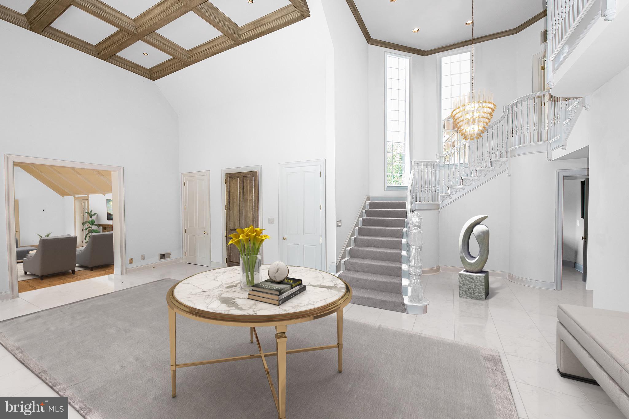 1224 Valley Road Villanova, PA 19085 - Photo 2 of 37 Rendering: Two story Foyer- custom ceilings