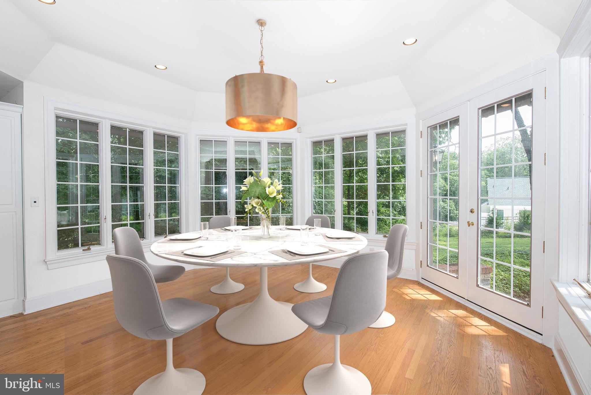 1224 Valley Road Villanova, PA 19085 - Photo 4 of 37 Rendering: Breakfast Room overlooking grounds