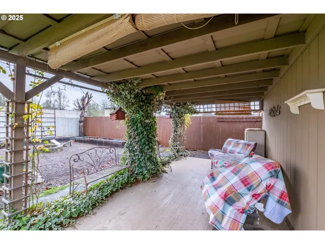 a view of an outdoor space and a yard