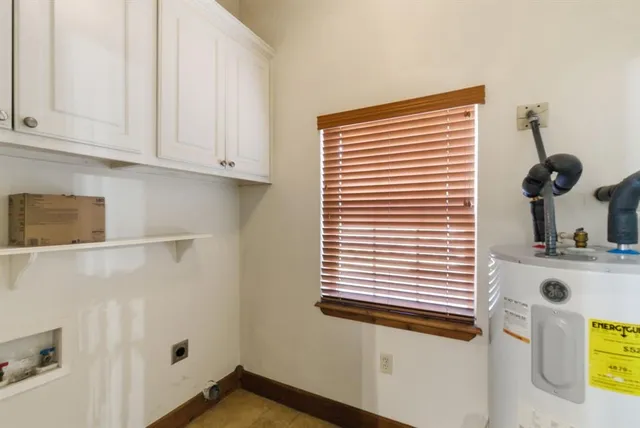 a view of a closet and window