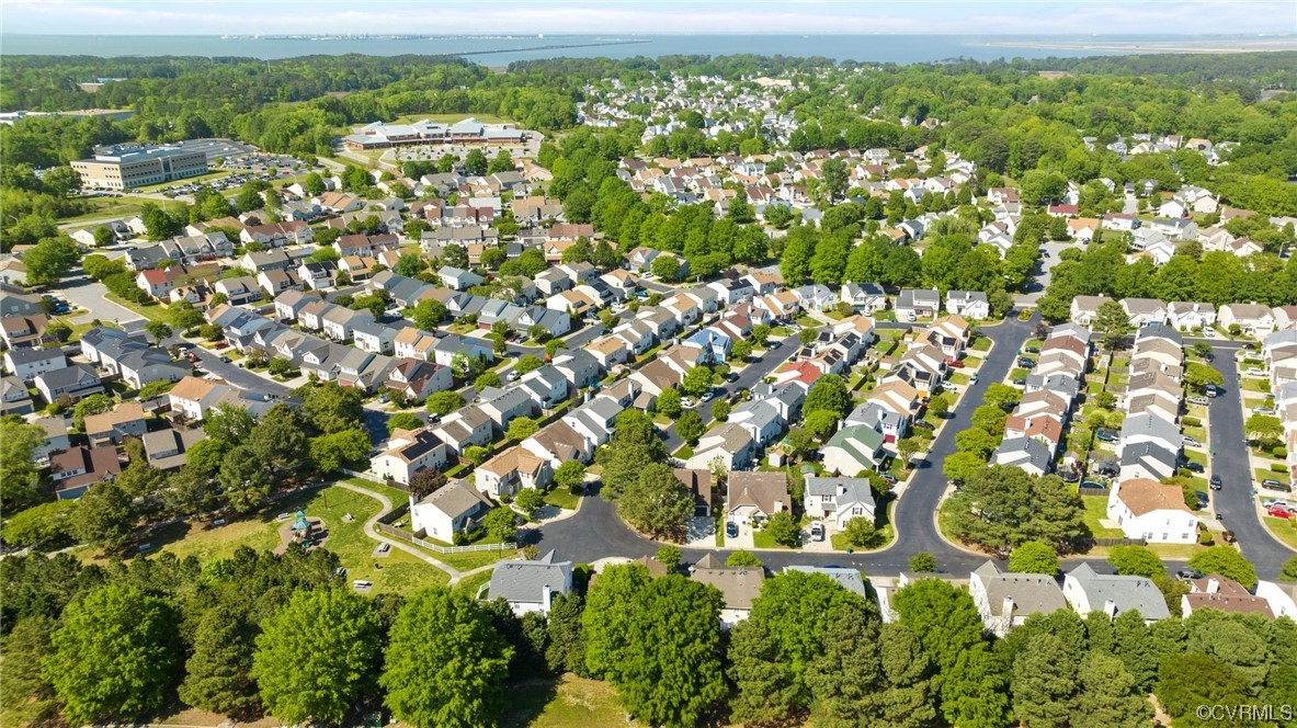 131 Stoney Ridge Avenue, Unit 52 Suffolk, VA 23435 - Photo 36 of 36 an aerial view of residential houses with outdoor space and trees