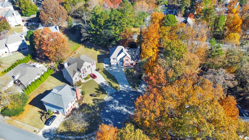 4804 Thicket Path Northwest Acworth, GA 30102 - Photo 44 of 48 an aerial view of residential house with outdoor space and parking