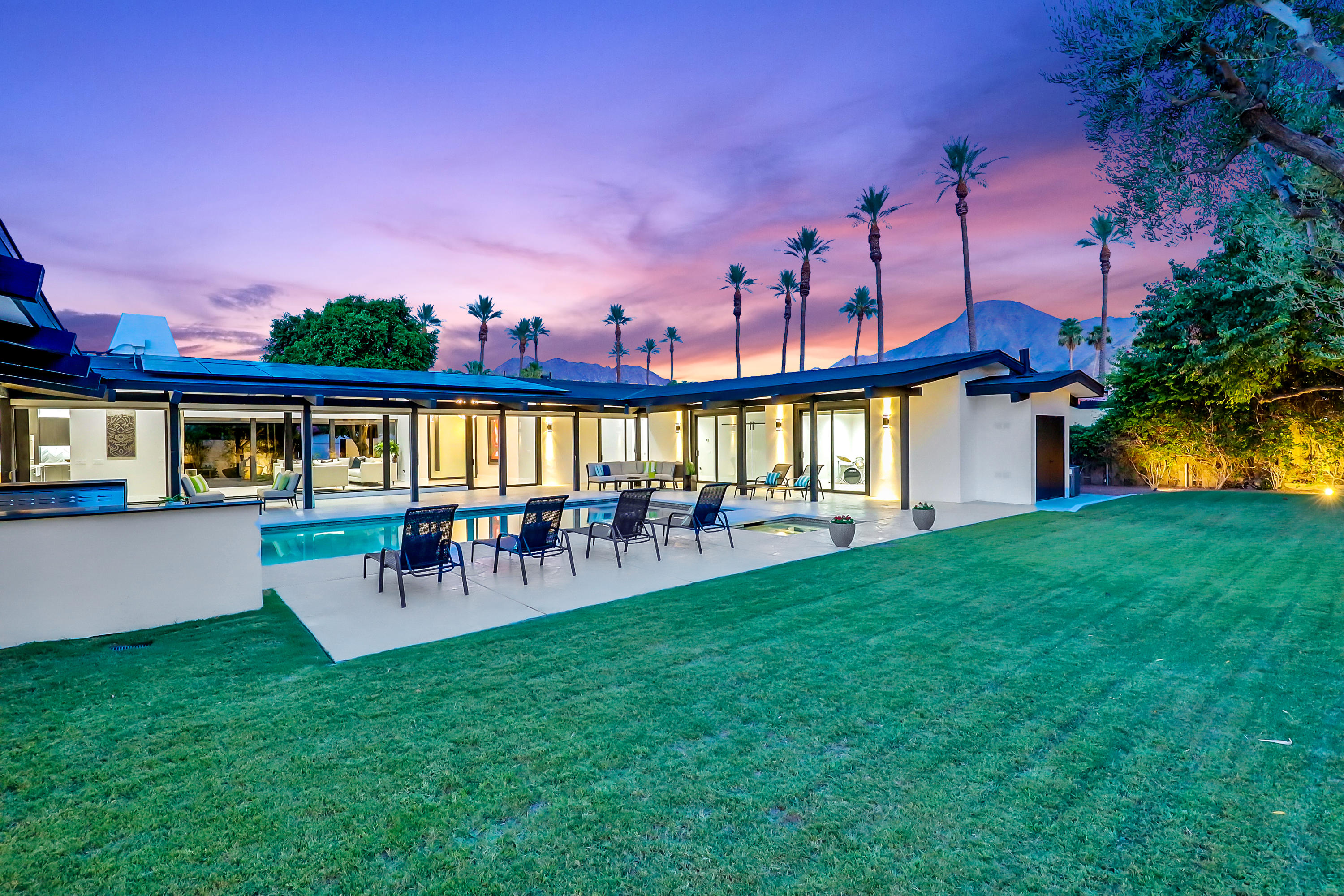 45731 Paradise Valley Road Indian Wells, CA 92210 - Photo 30 of 41 a view of a house with a back yard