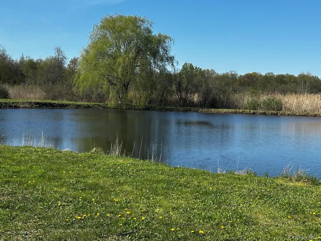 an ocean view with a lake
