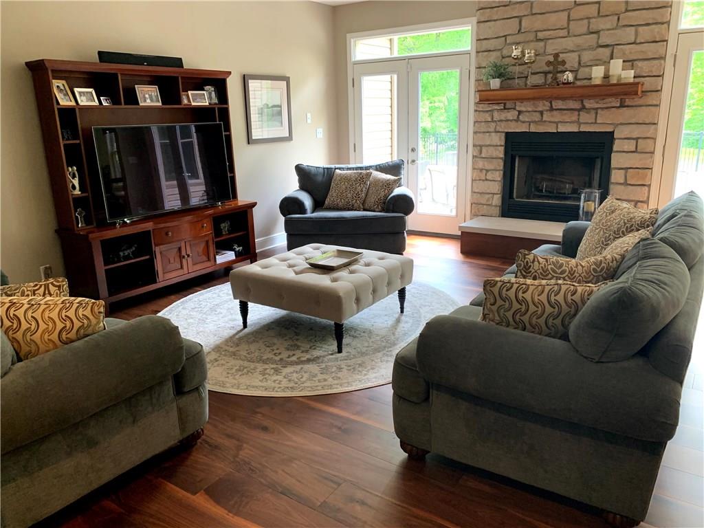 580 George Jr Road Grove City, PA 16127 - Photo 8 of 25 High ceilings, charming stone, wood burning fireplace
