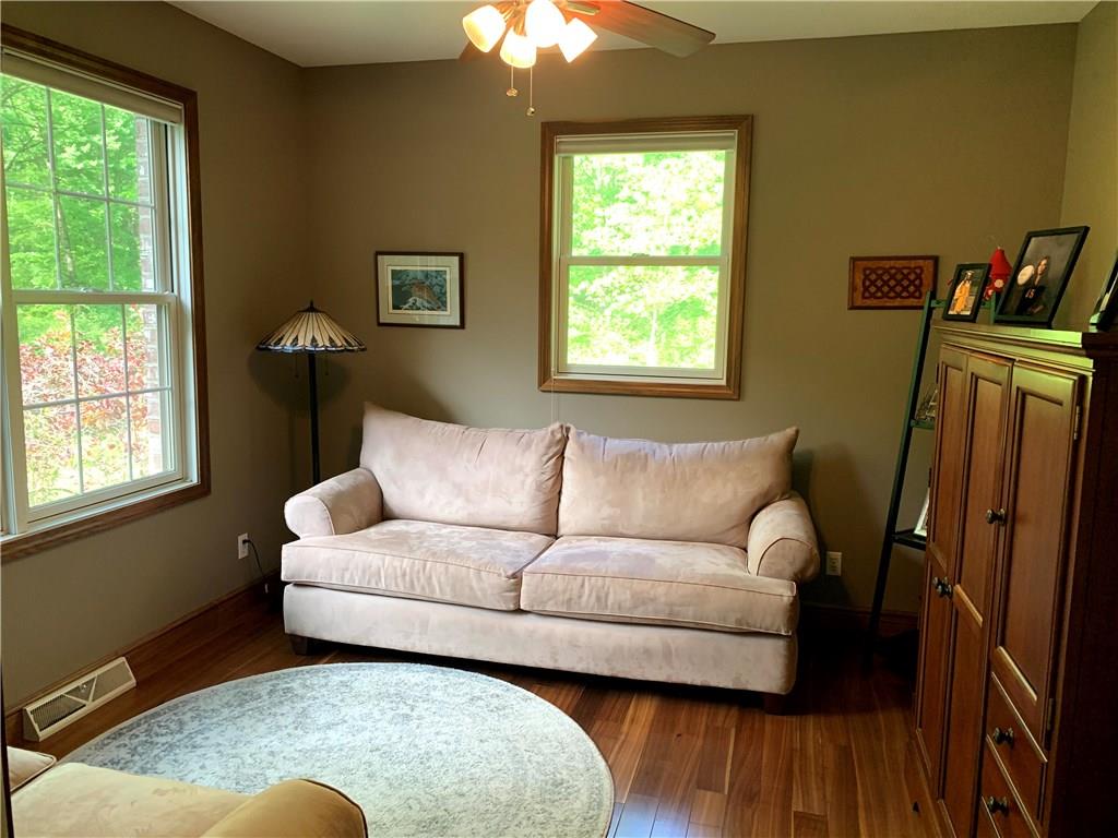 580 George Jr Road Grove City, PA 16127 - Photo 10 of 25 Study or office off the foyer with walnut hardwood floors