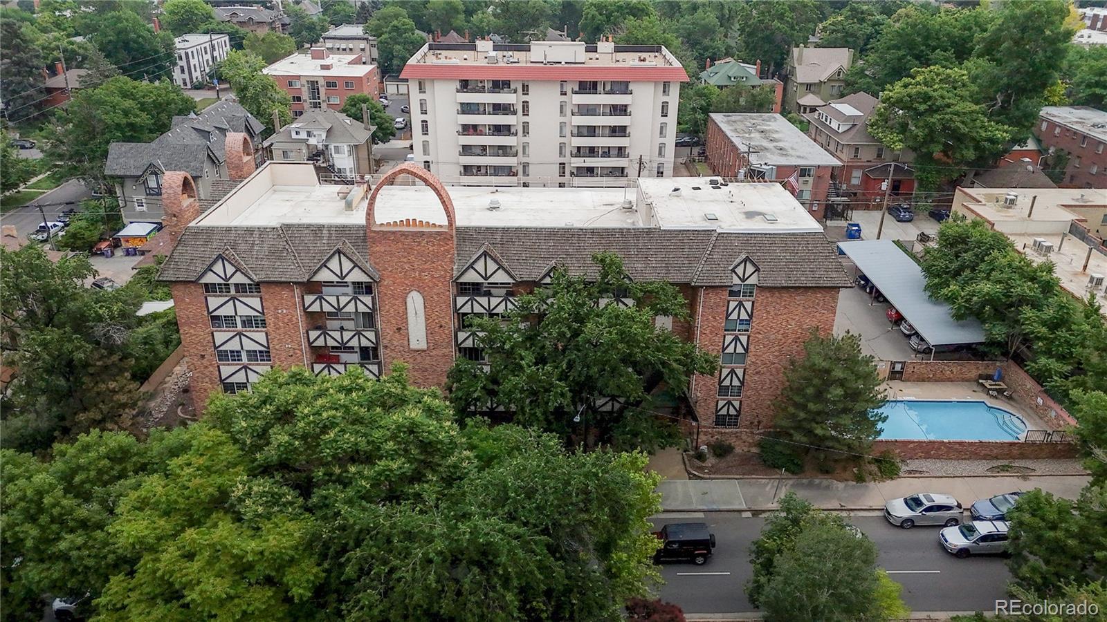 1350 Josephine Street, Unit 101A Denver, CO 80206 - Photo 29 of 36 an aerial view of a house