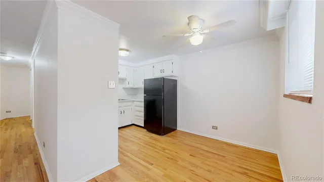 a view of a livingroom with a staircase