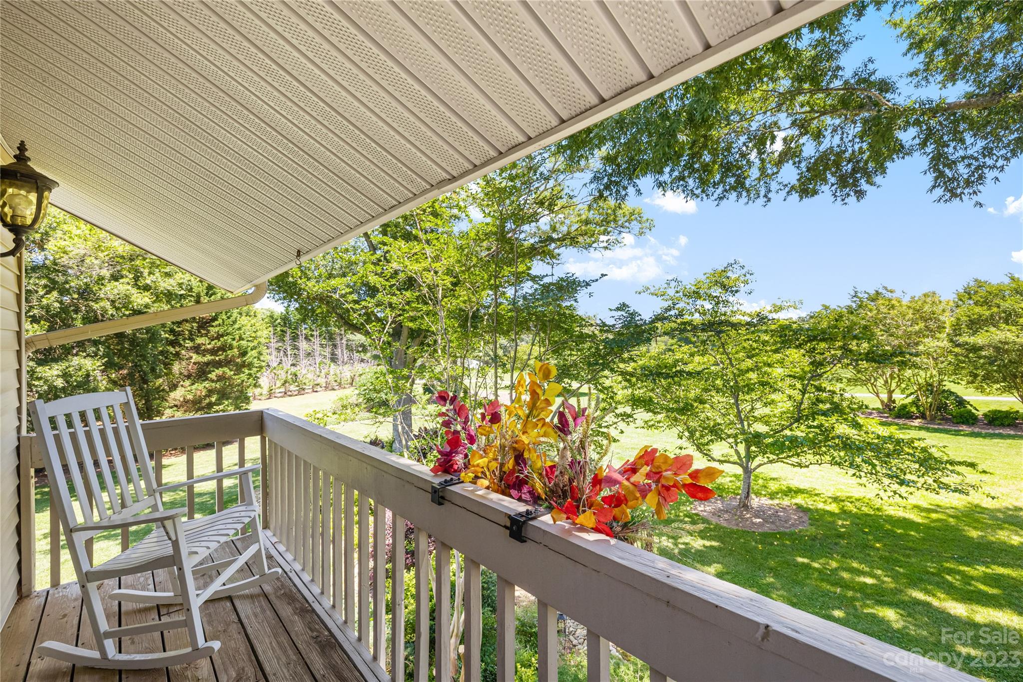 137 Brook Road Kings Mountain, NC 28086 - Photo 16 of 46 a view of a balcony with flower plants