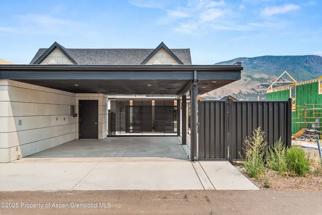 a view of house and front door