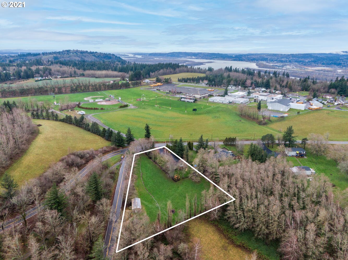 716 Northeast Evans Road Corbett, OR 97019 - Photo 32 of 32 a view of a lake with a city view