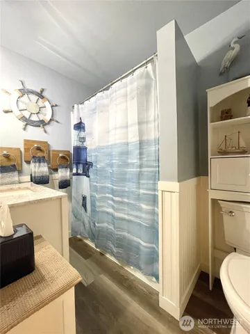 a bathroom with a sink and a vanity