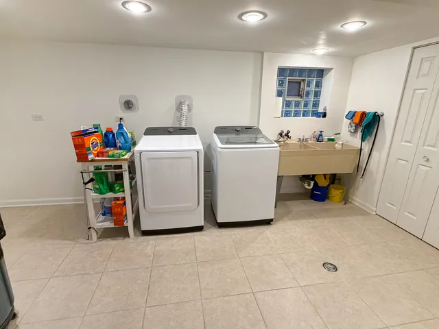 a room with storage and utility