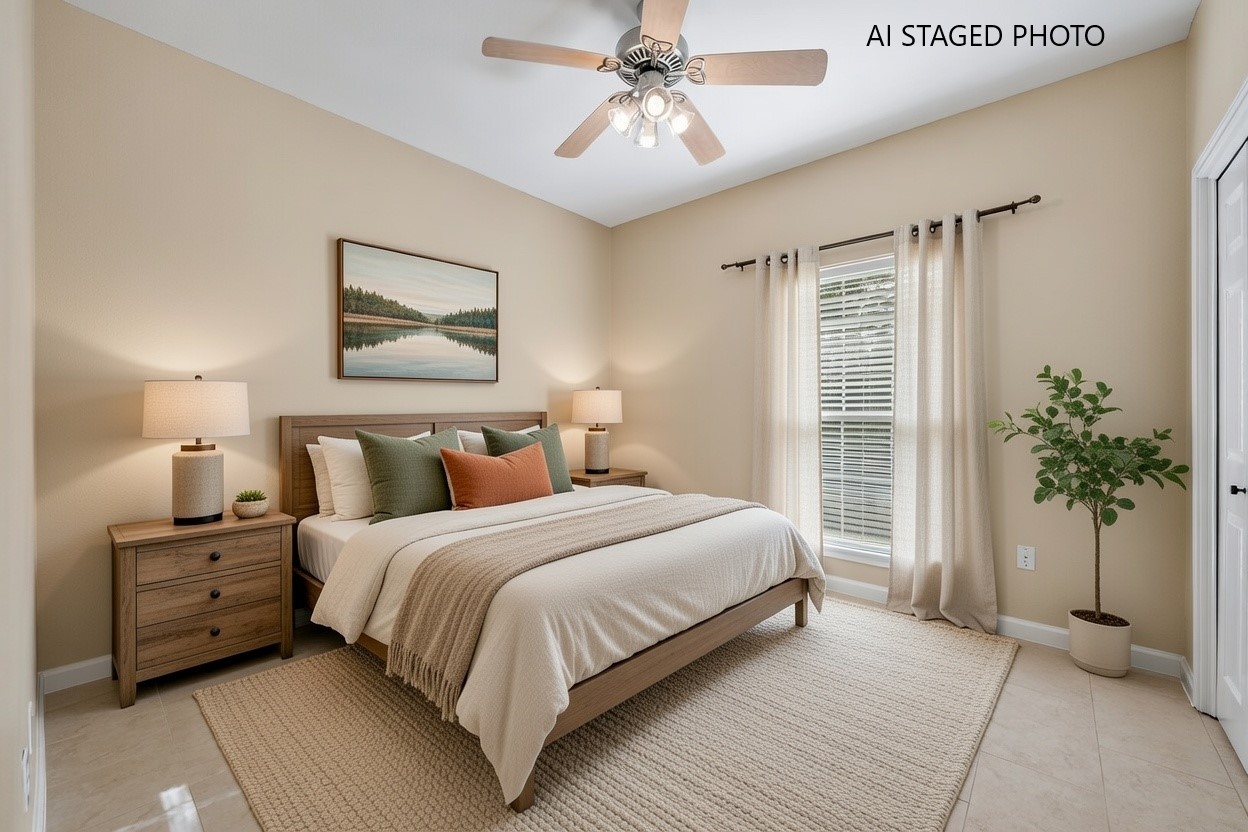 3139 Chisholm Trail Austin, TX 78734 - Photo 30 of 37 Bedroom with baseboards and a ceiling fan