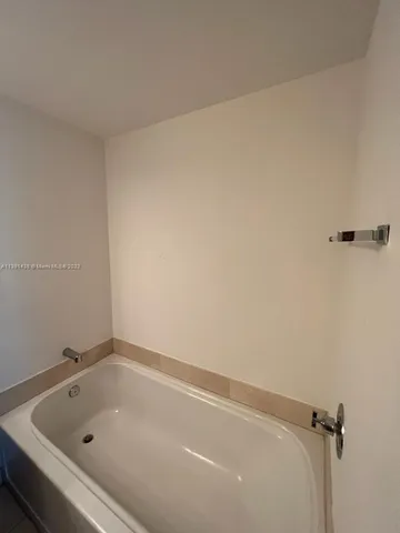 a bathroom with a tub